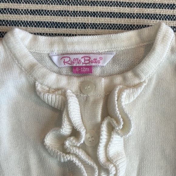 Ruffle butts white cardigan - Picture 2 of 2
